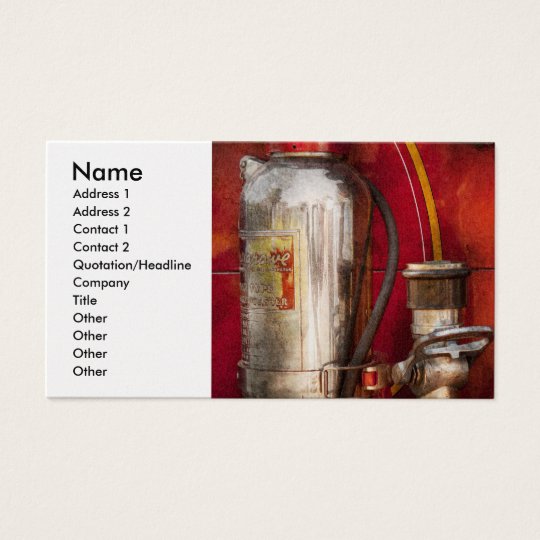 Fireman - Fighting Fires Business Card