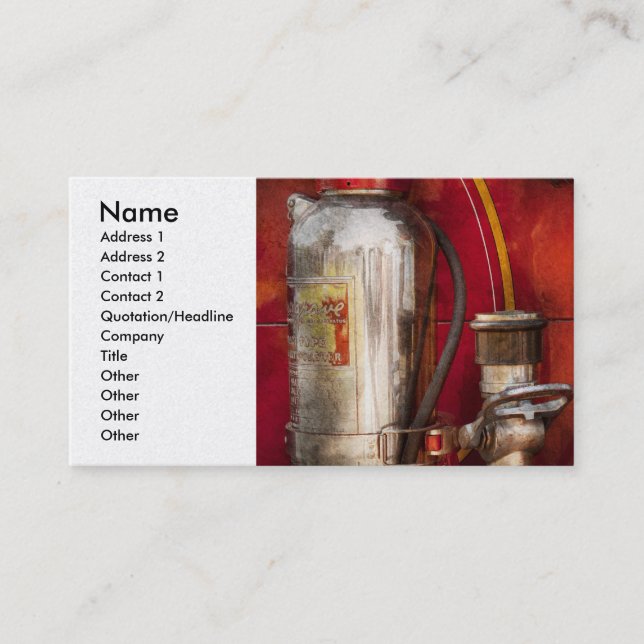 Fireman - Fighting Fires Business Card (Front)