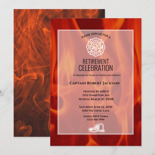 Fireman Fire Badge Firefighter Retirement Party  