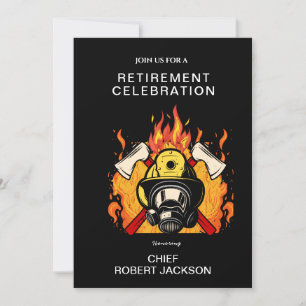 Fireman/Fire Chief Retirement Invitation