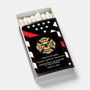Fireman Fire Department Firefighter Retirement Matchboxes