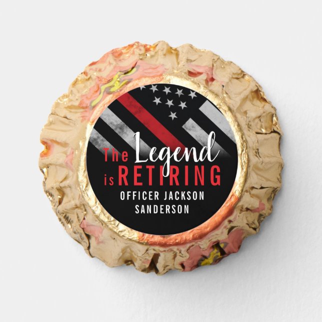 Fireman Fire Department Firefighter Retirement Reese's Peanut Butter Cups (Front)
