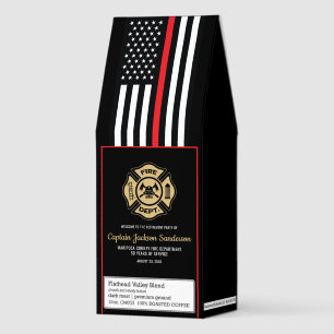 Fireman Fire Department Firefighter Retirement Roasted Coffee