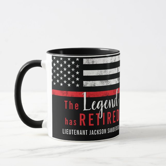 Fireman Fire Department Retirement Firefighter Mug (Left)