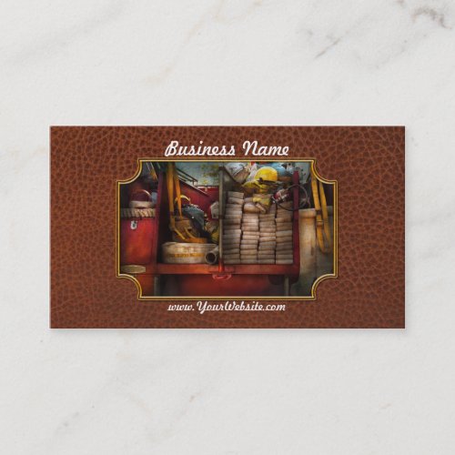 Fireman - Fire equipment Business Card Template