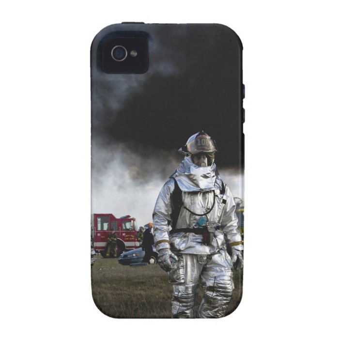 Fireman Fire Flame Rescue Destiny Digital iPhone 4 Case