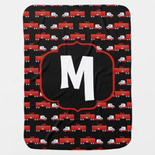 Fire Truck Baby Blankets Zazzle