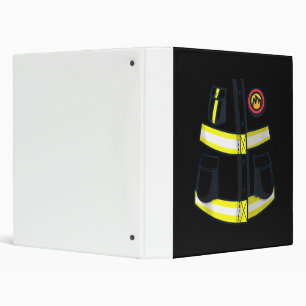 Fireman Firefighter Costume Halloween 3 Ring Binder