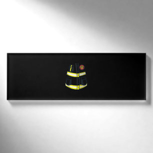 Fireman Firefighter Costume Halloween Name Tag