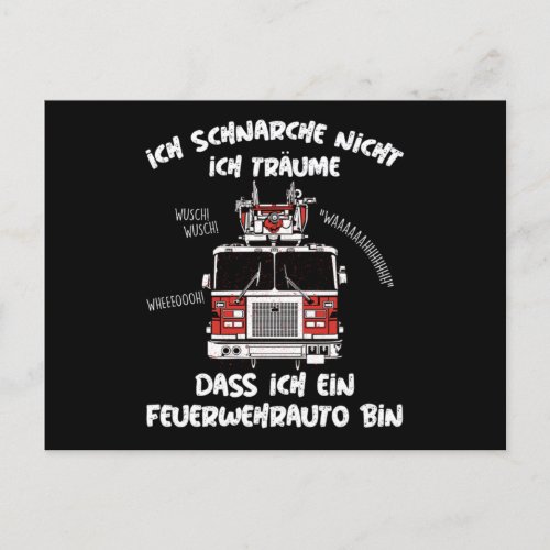 Fireman Firefighting Firetruck Firefighter Gift Postcard