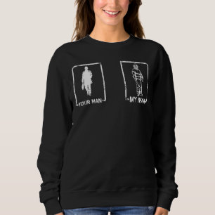 Fireman Girlfriend Wife For Women Firefighter Sweatshirt