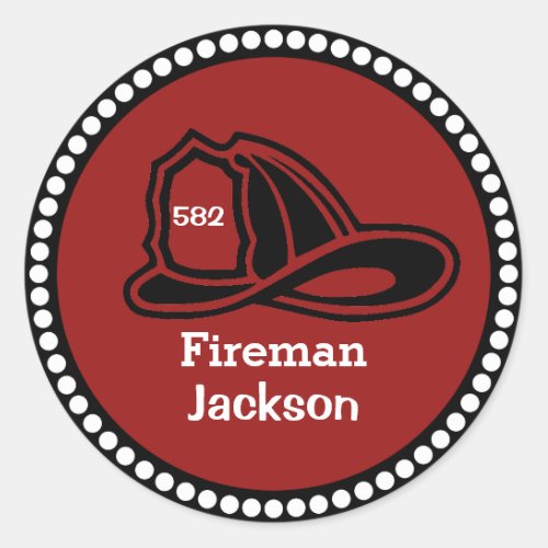 Fireman Hat Stickers