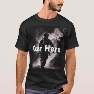 Fireman Hero Cool Cheering Thanksgiving T-Shirt