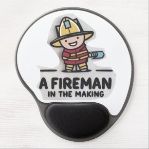 Fireman learner. Future Firefighter Gel Mouse Pad