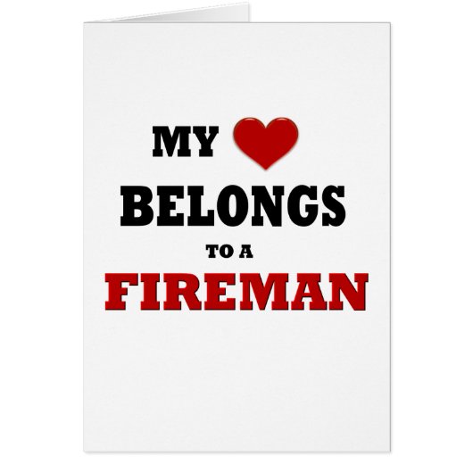 Fireman Love Cards (Front)