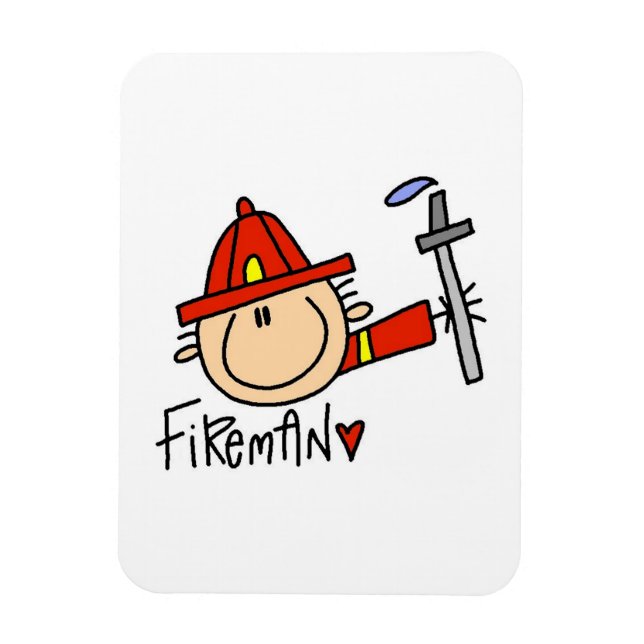 Fireman Magnet (Vertical)