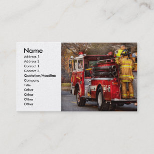Fire Department Business Cards - Business Card Printing | Zazzle