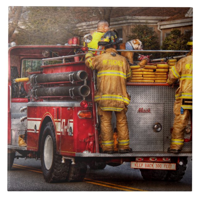 Fireman - Metuchen Fire Department Ceramic Tile (Front)
