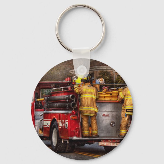 Fireman - Metuchen Fire Department Keychain (Front)