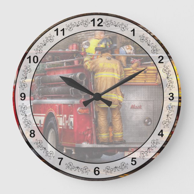 Fireman - Metuchen Fire Department  Large Clock (Front)