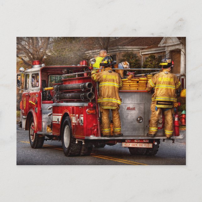Fireman - Metuchen Fire Department Postcard (Front)