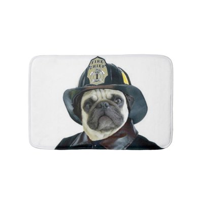 Firefighter Small Bath Mat Zazzle