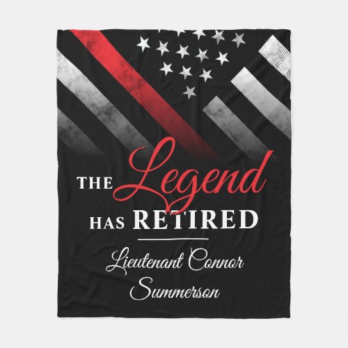 Fireman Retirement Red Line Flag Firefighter