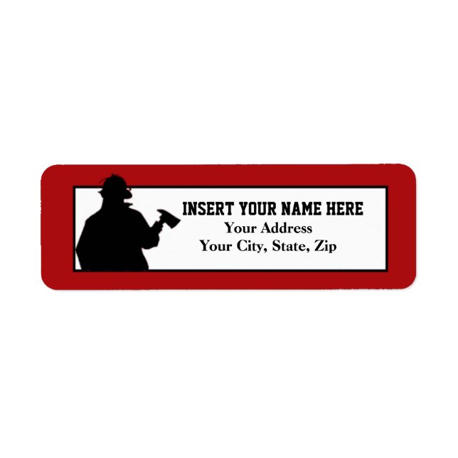 Fireman Return Address Label (Front)