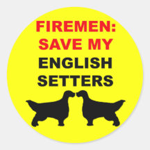 Fireman Save My English Setters