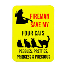Fireman Save My FOUR Cats