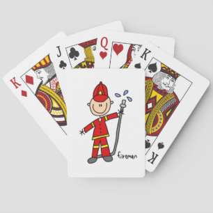 Fireman Stick Figure Poker Cards