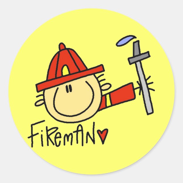 Fireman Stickers (Front)