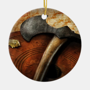 Fireman - The fire axe Ceramic Ornament