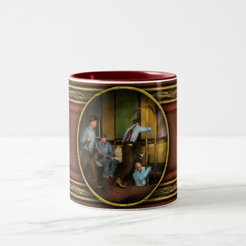 Fireman _ The firebell rings 1922 Two_Tone Coffee Mug