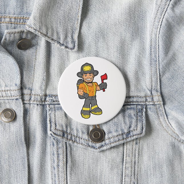 Fireman With An Axe Button (Creator Uploaded)