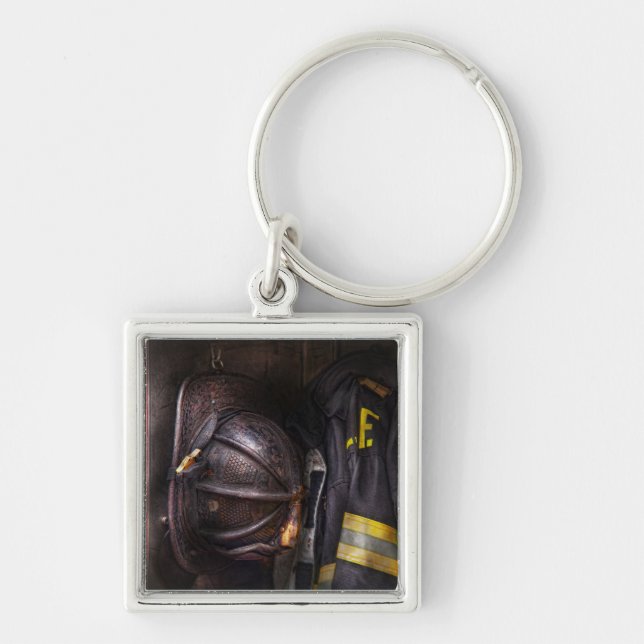 Fireman - Worn and used Keychain (Front)