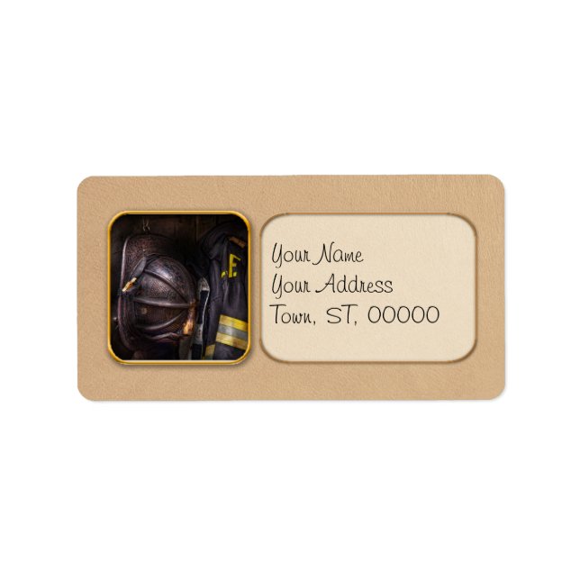 Fireman - Worn and used Label (Front)