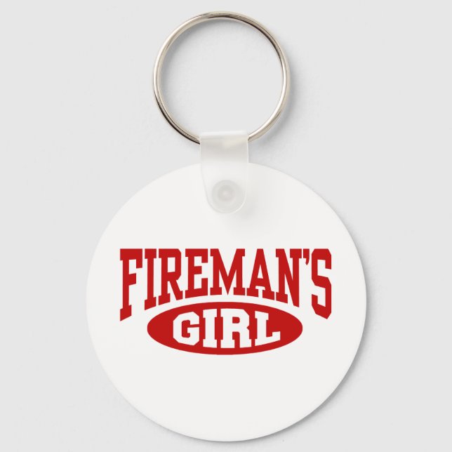 Fireman's Girl Keychain (Front)