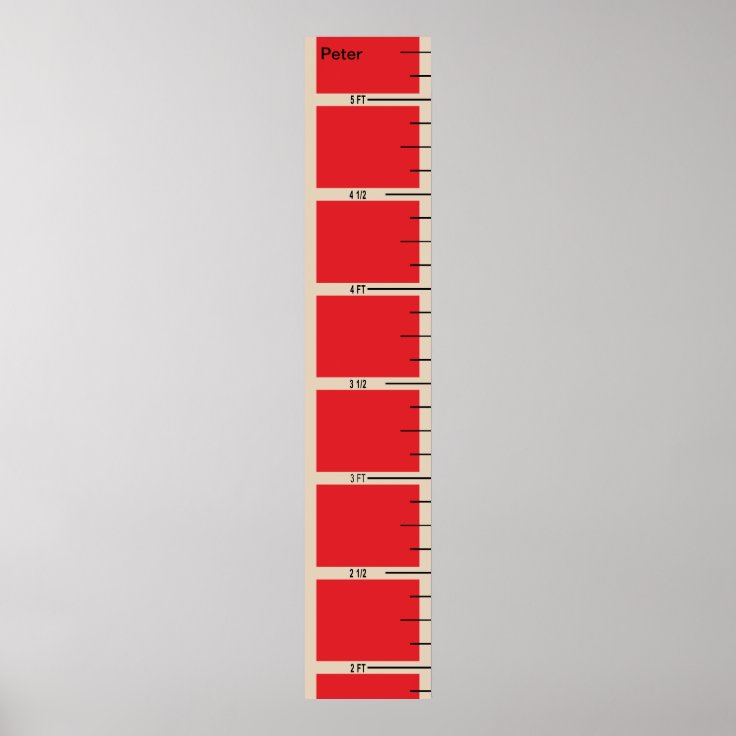 Fireman's Ladder Growth Chart | Zazzle