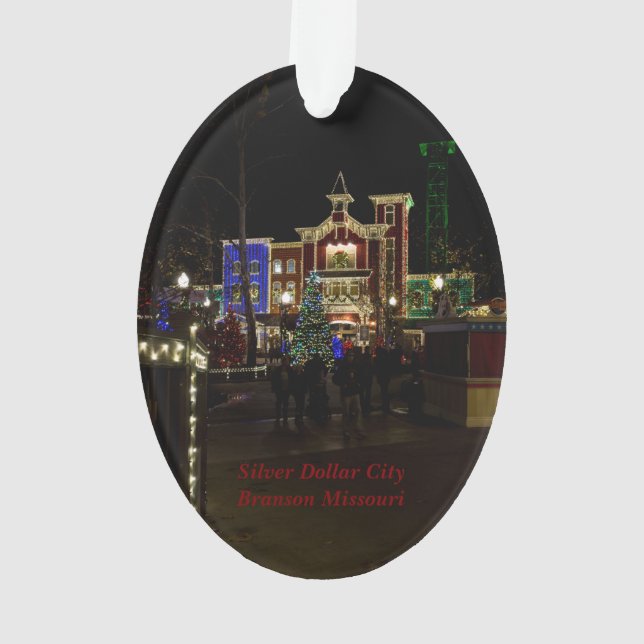 Firemans Landing Souvenir Christmas Ornament (Back)