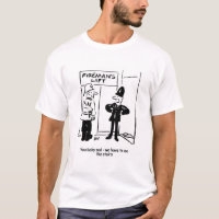 Fireman's Lift Cartoon T-Shirt