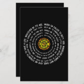 Firemans Prayer, Firefighter Motivational (Front/Back)