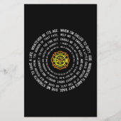 Firemans Prayer, Firefighter Motivational (Front)