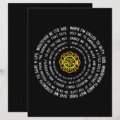 Firemans Prayer, Firefighter Motivational (Front/Back)