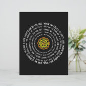 Firemans Prayer, Firefighter Motivational (Standing Front)