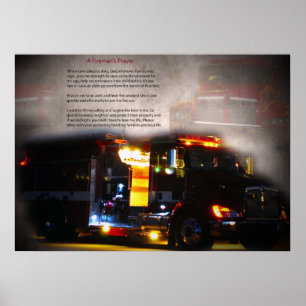 Fireman's Prayer Poster