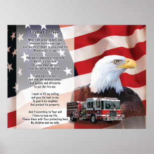 Fireman's Prayer Poster