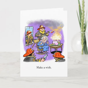 Firemen Birthday Card