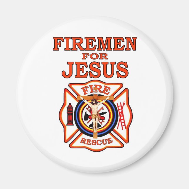 FIREMEN FOR JESUS MAGNET (Front)