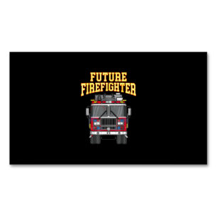 Firemen Out From Dad- Son Nephew Boys Future Fire Business Card Magnet
